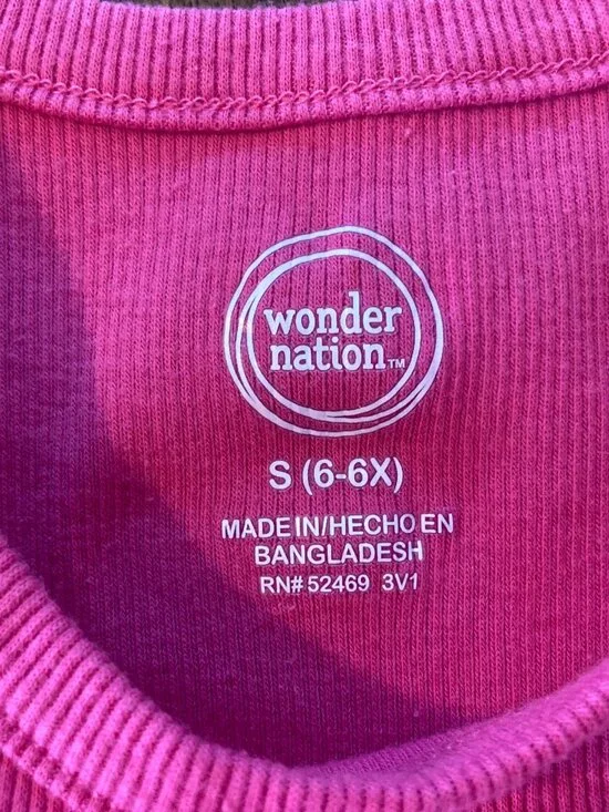 Set of 2 Wonder Nation Girls Ribbed Tank Tops Pink Size Small (6-6x) EUC! - Picture 3 of 5